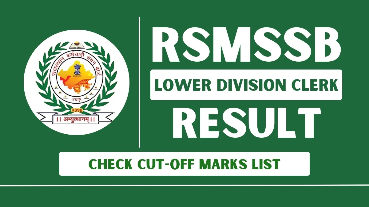 RSMSSB LDC Cut Off 2024